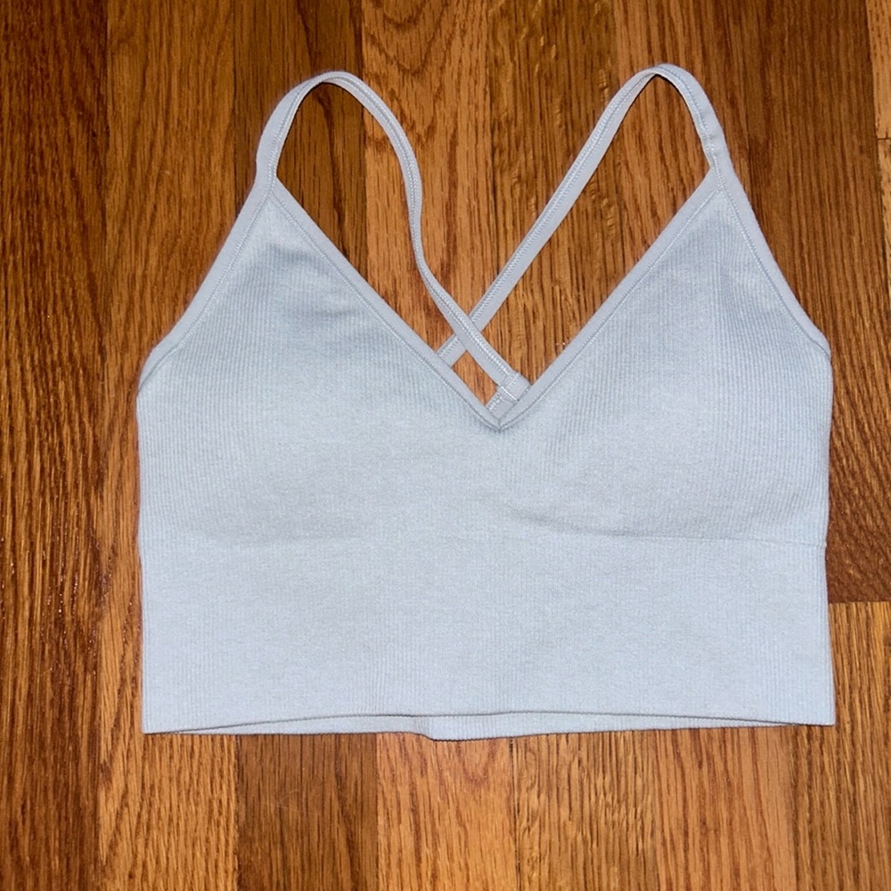 DSG light heather gray sports bra top SIZE XS